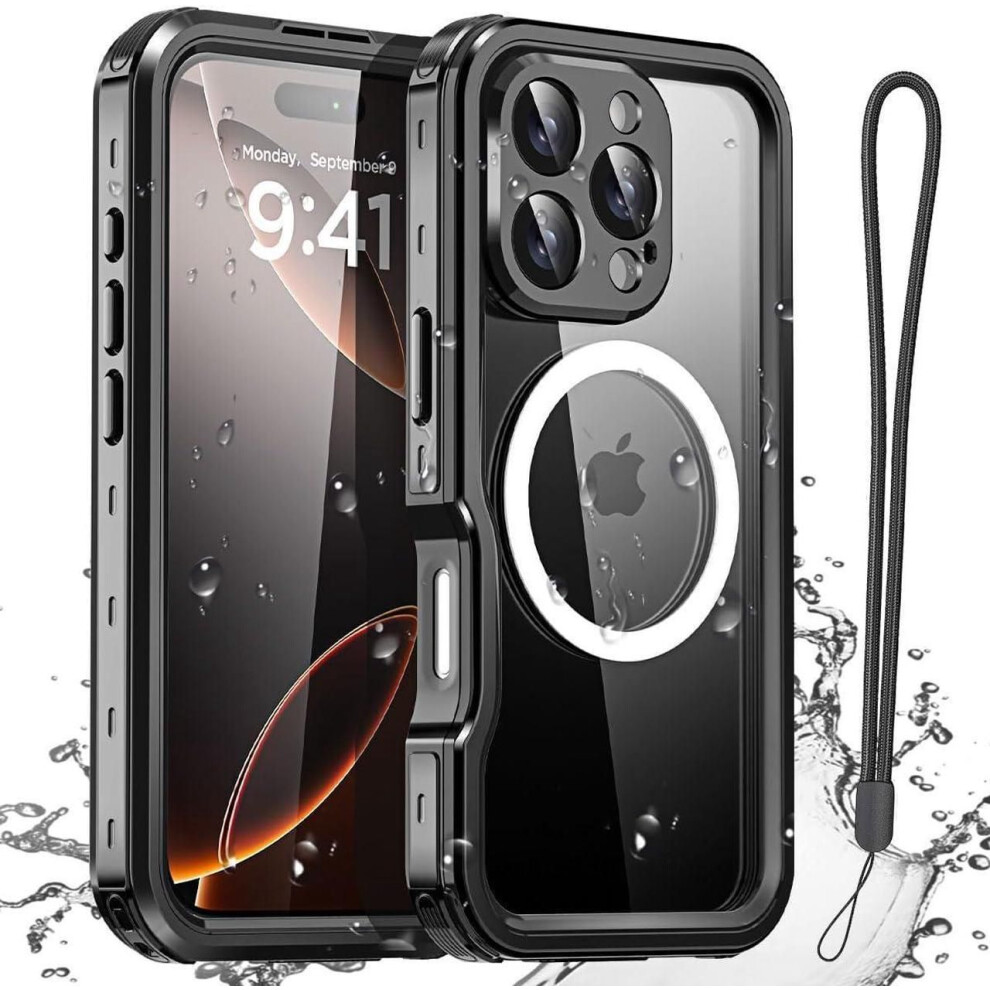 Waterproof Case For Iphone 16 Pro Max 6.7 Inch With Magsafe Snowproof,Dustproof And Shockproof, Ip68 Certified Full Body Protection Fully Sealed Under 609808390698