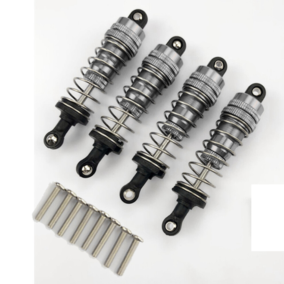 (Gray) 4Pcs Metal Shock Absorber Repair Parts For Wltoys 144001 1/14 4Wd Off Road Rc Car Gray 110691694843