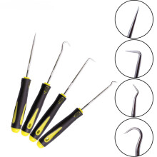 4Piece Pick and Hook Set for Car Auto Oil Seal O-Ring Seal Gasket Puller Remover