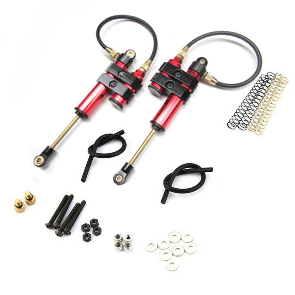 (Red) 2Pcs 100Mm Pressure Shock Absorber Internal Springs Damper For 1/10 Rc Crawler Scx10 90046 D90 Trx4 Red 110691695147