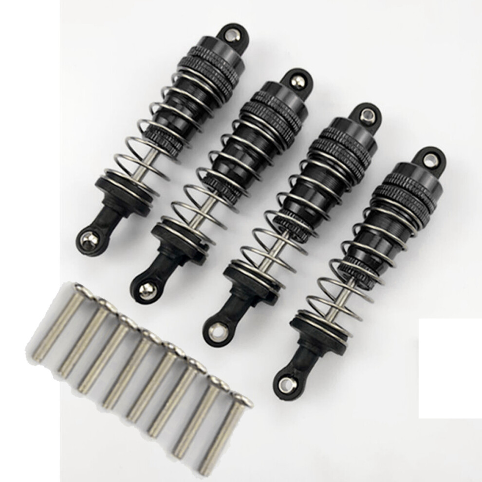 (Black) 4Pcs Metal Shock Absorber Repair Parts For Wltoys 144001 1/14 4Wd Off Road Rc Car Black 110691694850