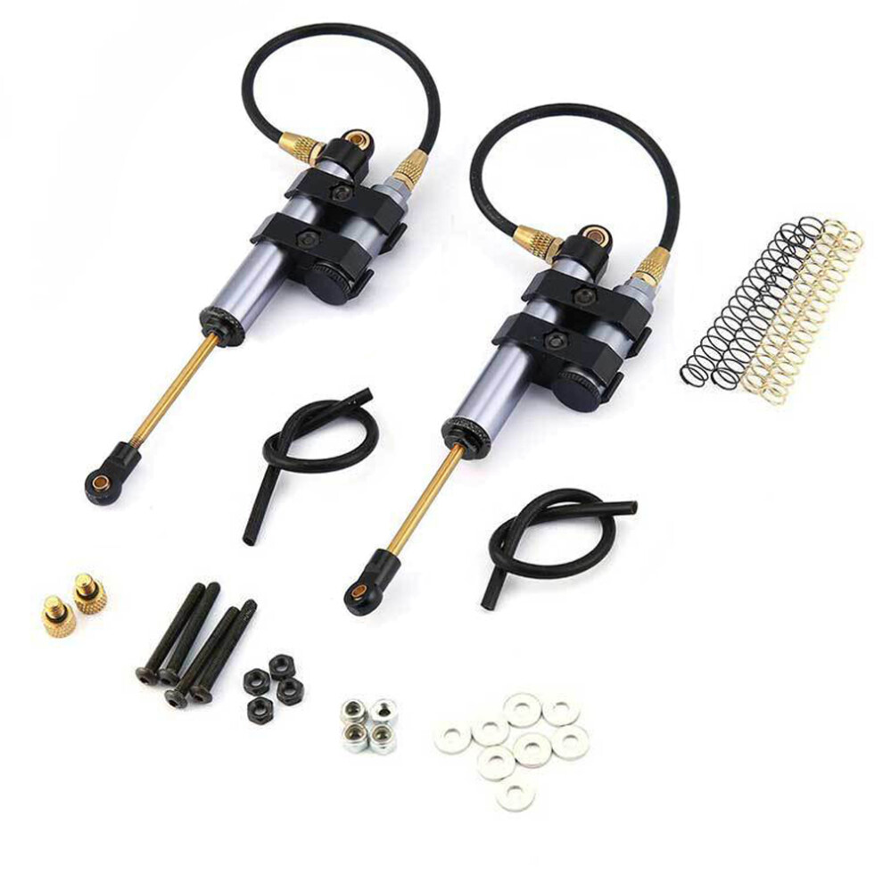 (Gray) 2Pcs 100Mm Pressure Shock Absorber Internal Springs Damper For 1/10 Rc Crawler Scx10 90046 D90 Trx4 Gray 110691695161
