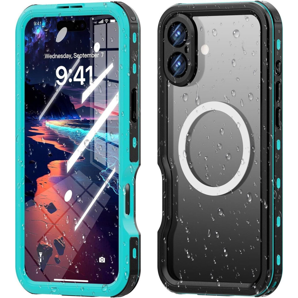 Waterproof Case For Iphone 16 Plus 6.7 Inch With Magsafe Snowproof,Dustproof And Shockproof, Ip68 Certified Full Body Protection Fully Sealed Underwat 609808390766