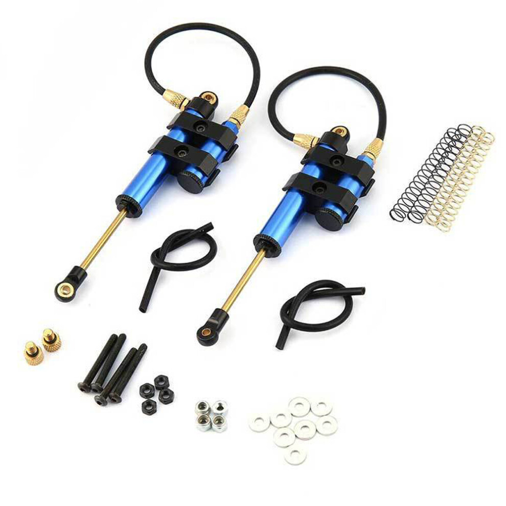 (Blue) 2Pcs 100Mm Pressure Shock Absorber Internal Springs Damper For 1/10 Rc Crawler Scx10 90046 D90 Trx4 Blue 110691695154