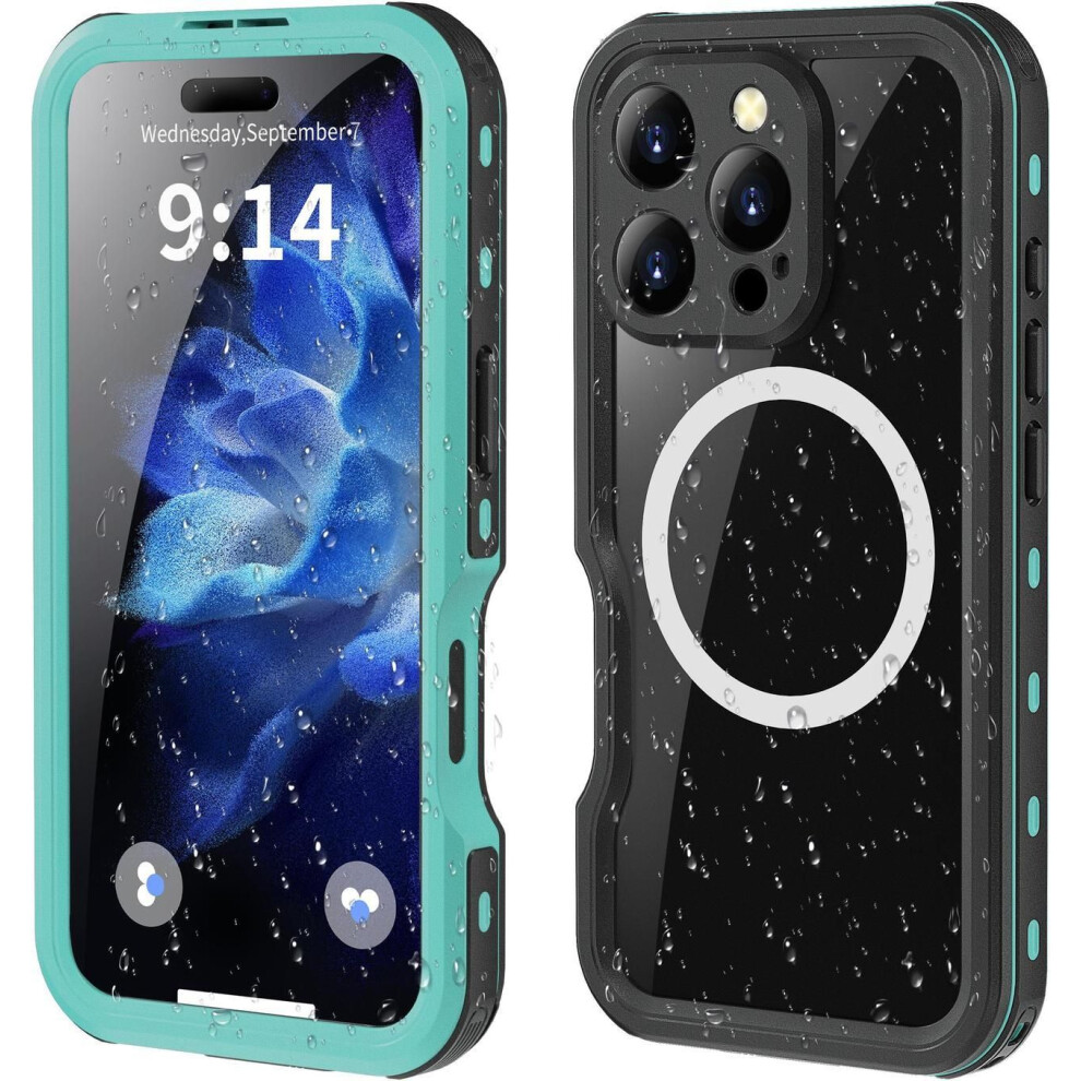 Waterproof Case For Iphone 16 Pro 6.3 Inch With Magsafe Snowproof,Dustproof And Shockproof, Ip68 Certified Full Body Protection Fully Sealed Underwate 609808390735