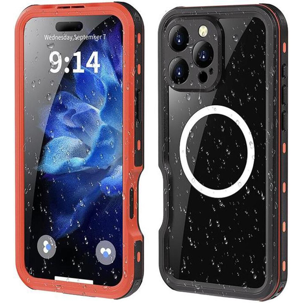 Waterproof Case For Iphone 16 Pro Max 6.7 Inch With Magsafe Snowproof,Dustproof And Shockproof, Ip68 Certified Full Body Protection Fully Sealed Under 609808390711