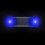 (1PCS Blue) Car Alarm Warning Solar Flash LED Light Fake Security Flashing Warning Light 1