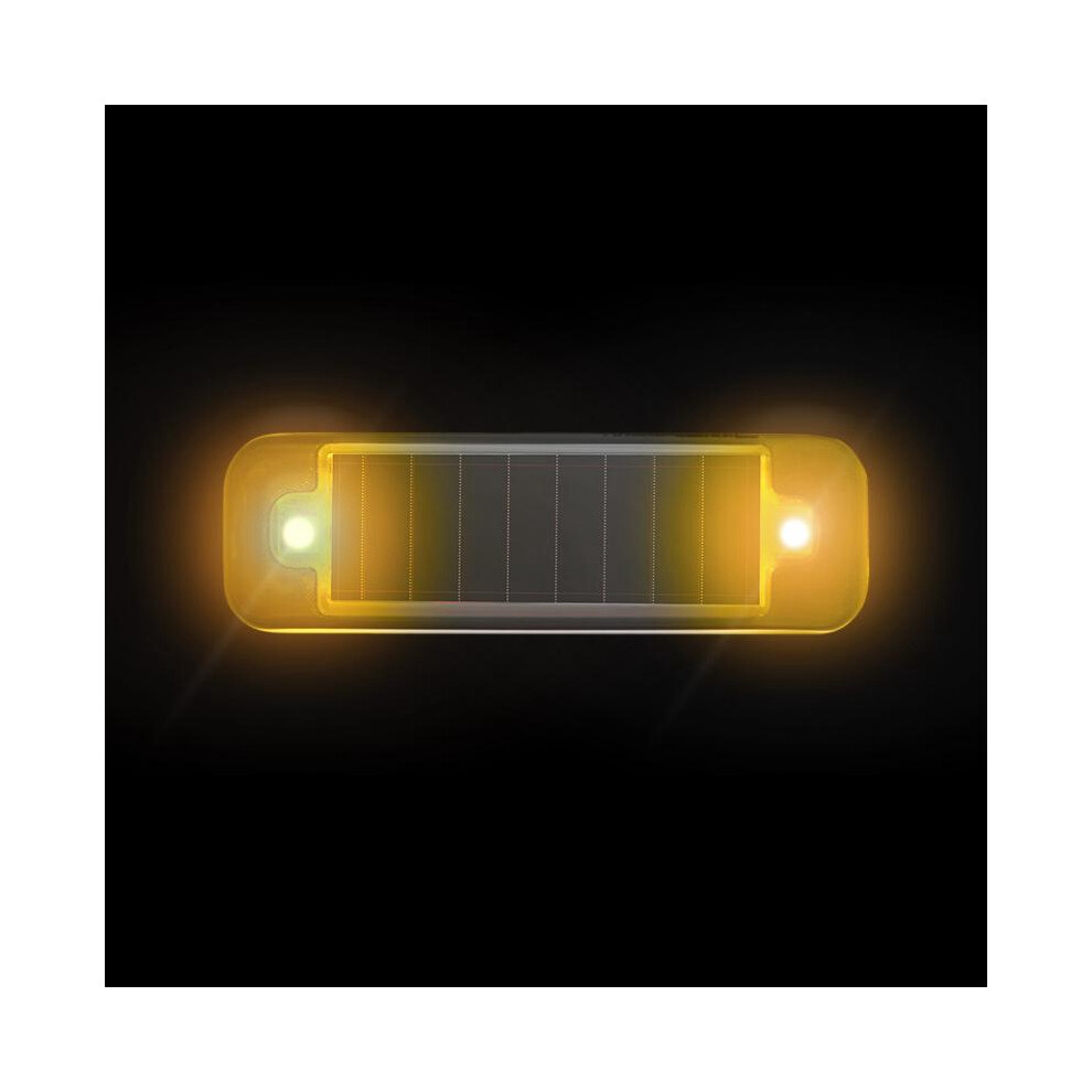 (4Pcs ) Car Alarm Warning Solar Flash Led Fake Security Flashing Warning Yellow/Light 110691683427