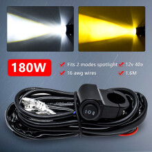 Wiring Harness Kit Switch Relay Motorcycle Spot LED Auxiliary Fog Light Driving