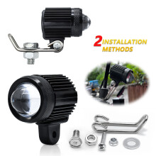 Front LED Headlight Fog Spot Light White+Yellow For Bicycle ATV Motorcycle
