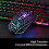 BAKTH Multiple Color Rainbow LED Backlit Mechanical Feeling USB Wired Gaming Keyboard and Mouse Combo for Working or Games 3