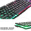 BAKTH Multiple Color Rainbow LED Backlit Mechanical Feeling USB Wired Gaming Keyboard and Mouse Combo for Working or Games 5