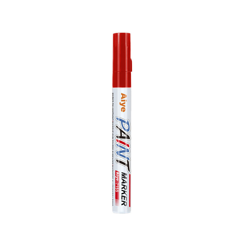 (Red) 1Pcs Paint Marker Pen Waterproof Oil Markers Pens For Car Tyre Tire Tyres Metal Red 110691662071