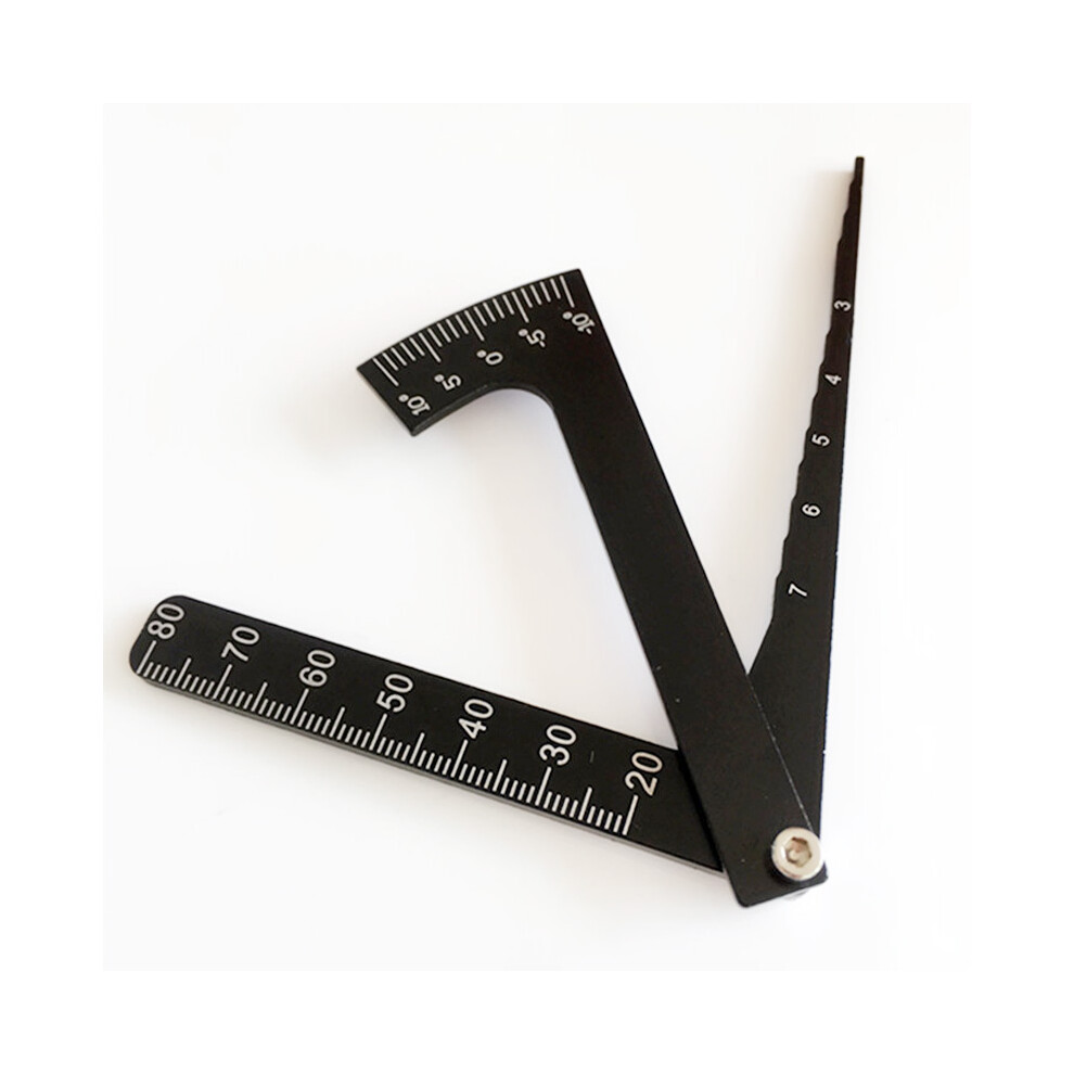 (Black) 3 In 1 Height Gauge Ruler Rc Car Wheel Chassis Camber Ride Dip Angle Measuring Tools Black 110691695574