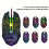 BAKTH Multiple Color Rainbow LED Backlit Mechanical Feeling USB Wired Gaming Keyboard and Mouse Combo for Working or Games 7