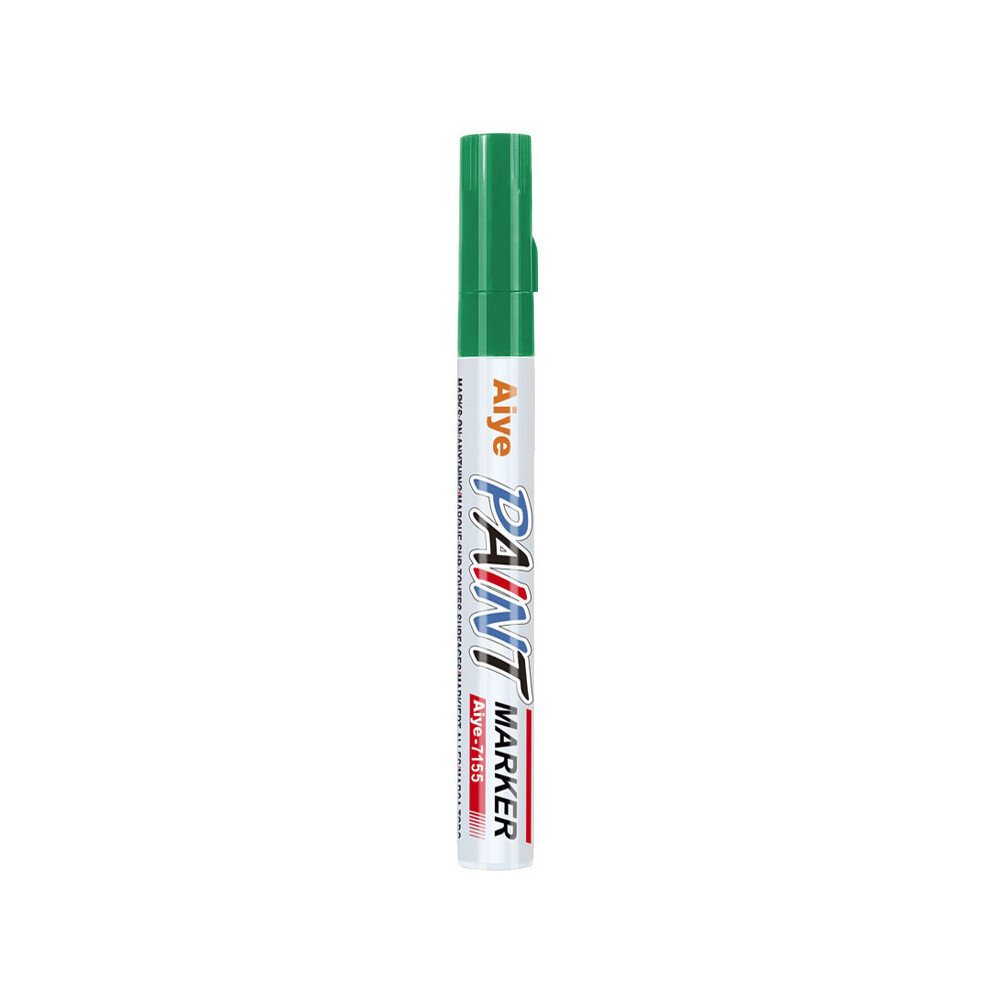 (Green) 1Pcs Paint Marker Pen Waterproof Oil Markers Pens For Car Tyre Tire Tyres Metal Green 110691662101