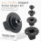 4PCS Low Profile Ratchet Socket Set for Tight Spaces - Metal Adapter Kit 1
