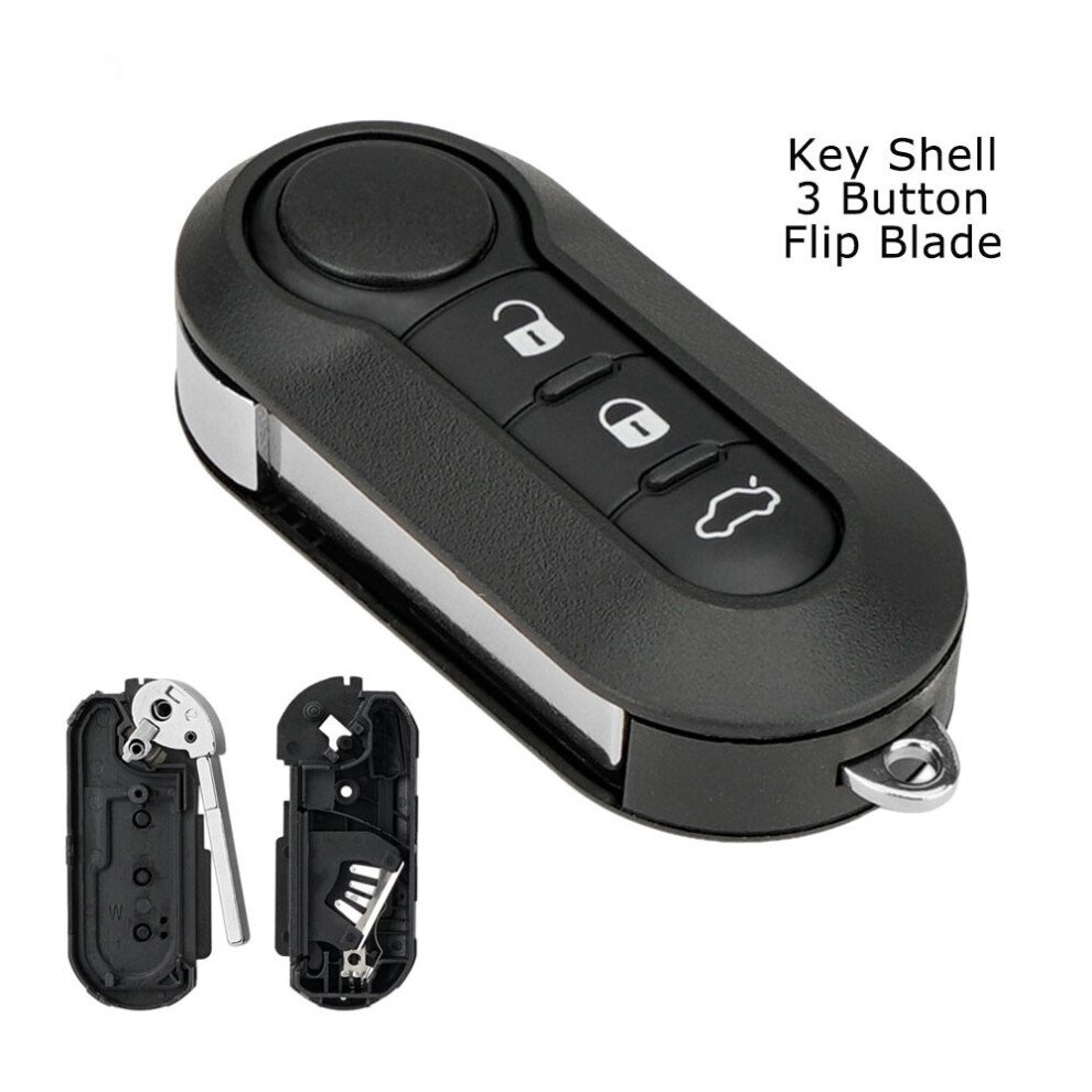 Replacement 3 Button Key Fob Case For Fiat 500 L Ducato Doblo Punto Bravo Panda 110691685254