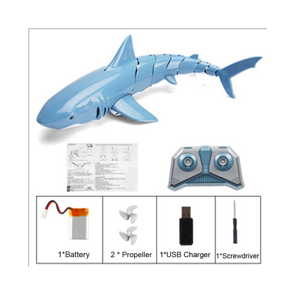 (With 1Pc Battery) 2.4G Rc Shark Simulation Fish Boat Radio Remote Control Electronic Children Toys 110691695864