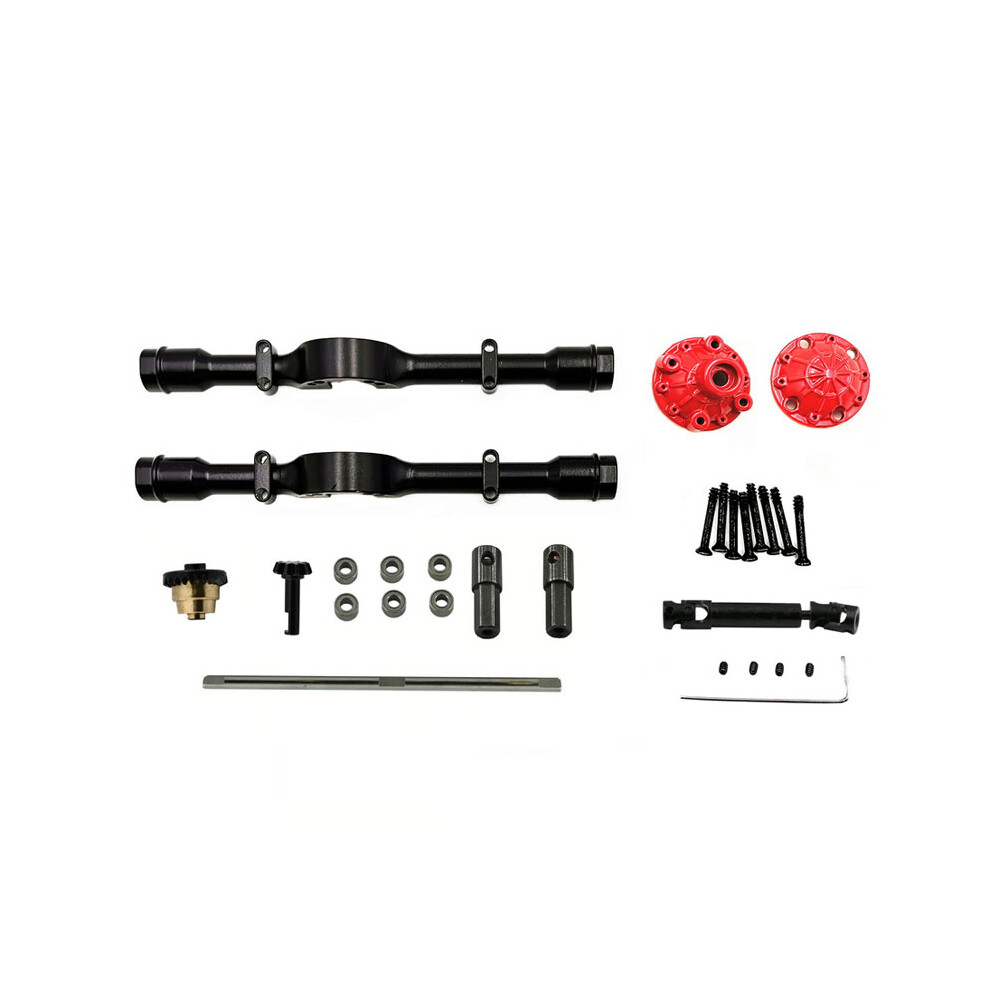 (Metal Rear Axle With Differential Gear+Transmission Shaft) Upgrade Metal Rear Axle Differential Gear Transmission Shaft For Wpl D12 1/10 Rc Car 110691696045