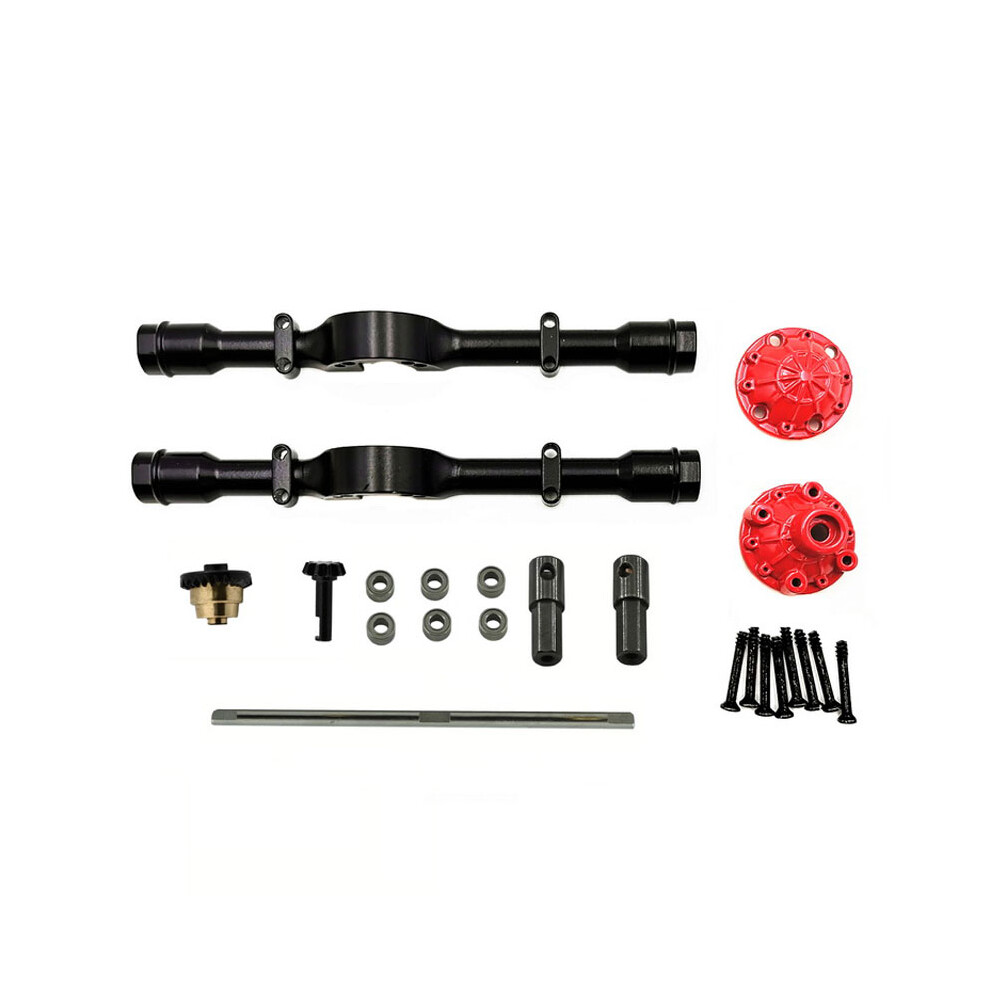 (Metal Rear Axle With Differential Gear) Upgrade Metal Rear Axle Differential Gear Transmission Shaft For Wpl D12 1/10 Rc Car 110691696038