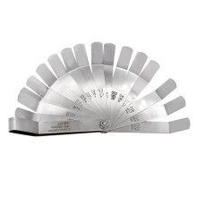 (0.127¨C0.508 mm (16 sheets)) 15/16pcs Feeler Gauge Set, Imperial & Metric, 45¡ã Offset Blades, Precision Tappet Measurement Tool