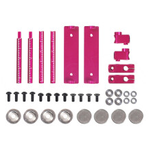 (Pink) Metal Magnet Invisible Body Posts Adjustable Mount for 1/10 RC Drift HSP 94123 94122 Tamiya 416 417