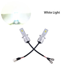 (H3-White) 6000K 35W 4000LM 2SMD 2LED Headlight Kit - High/Low Beam Bulbs