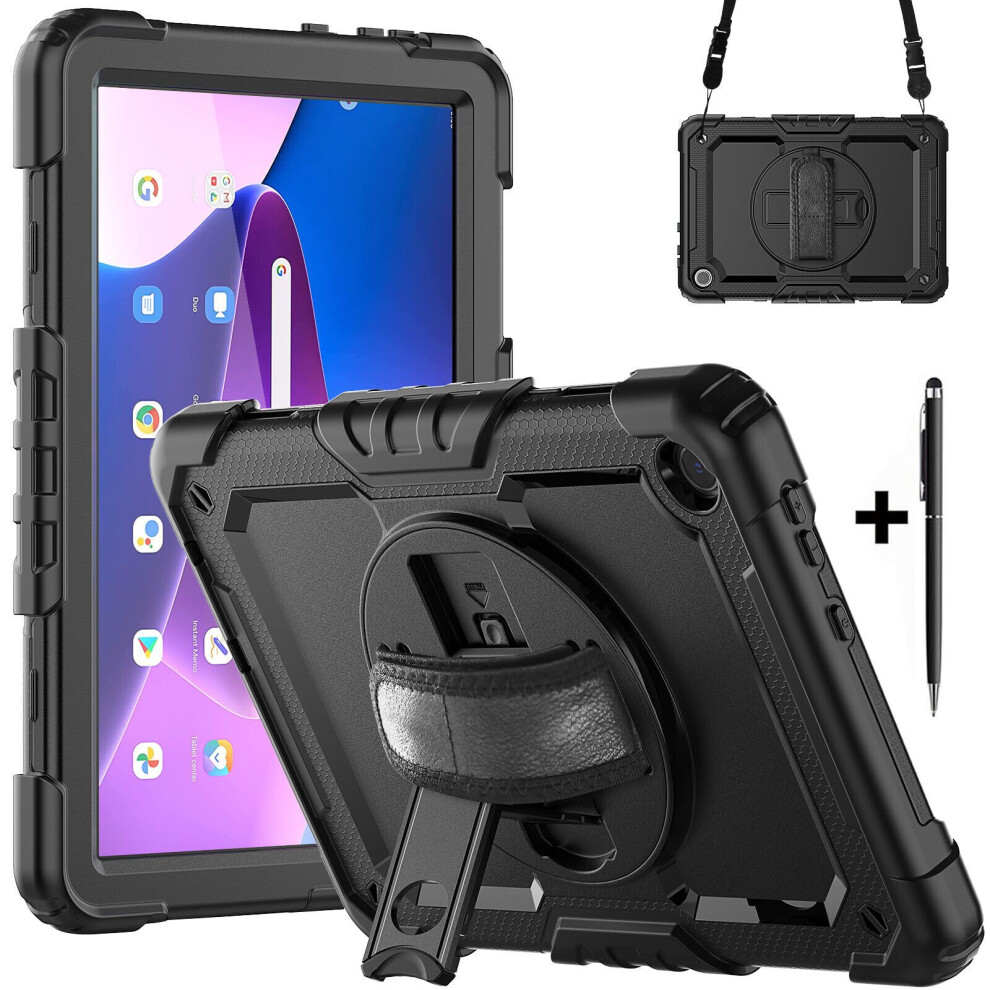 Case For Lenovo Tab M10 3Rd Gen 10.1 Inch 2022 Tb328fu Tb328xu With Screen Protector | Full Body Shockproof Protective Cover With Pen Holder Stand Han 609808373769