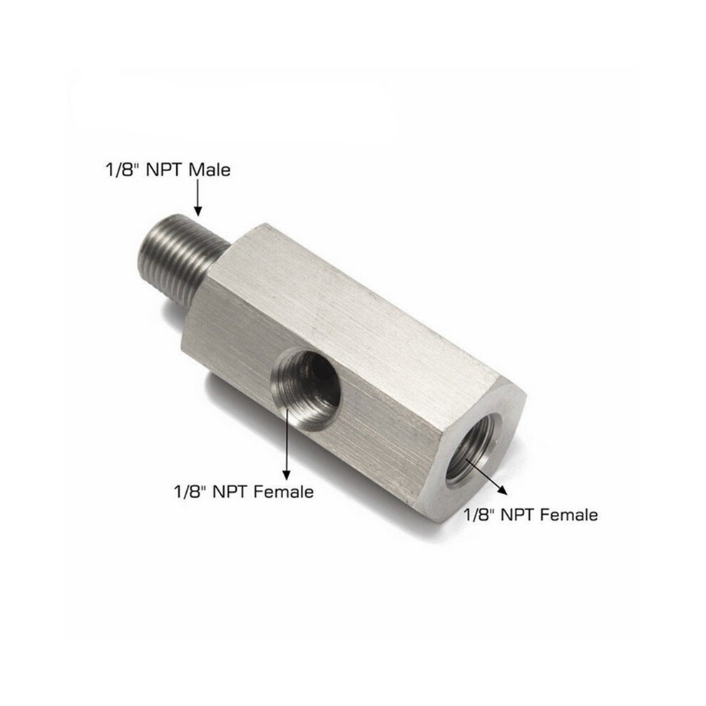(1/8Npt) Car M14 M12 M10 1/4Npt To 1/8Npt Side Port Fuel Pressure Adapter Connector 123643777211