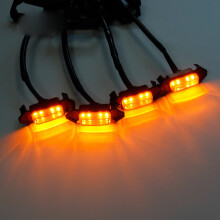4X Raptor Style Amber LED Grille Light For Toyota Tacoma TRD Sport Offroad 20-22