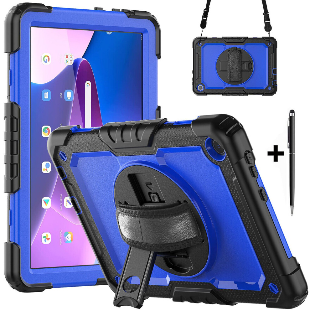 Case For Lenovo Tab M10 3Rd Gen 10.1 Inch 2022 Tb328fu Tb328xu With Screen Protector | Full Body Shockproof Protective Cover With Pen Holder Stand Han 609808373776