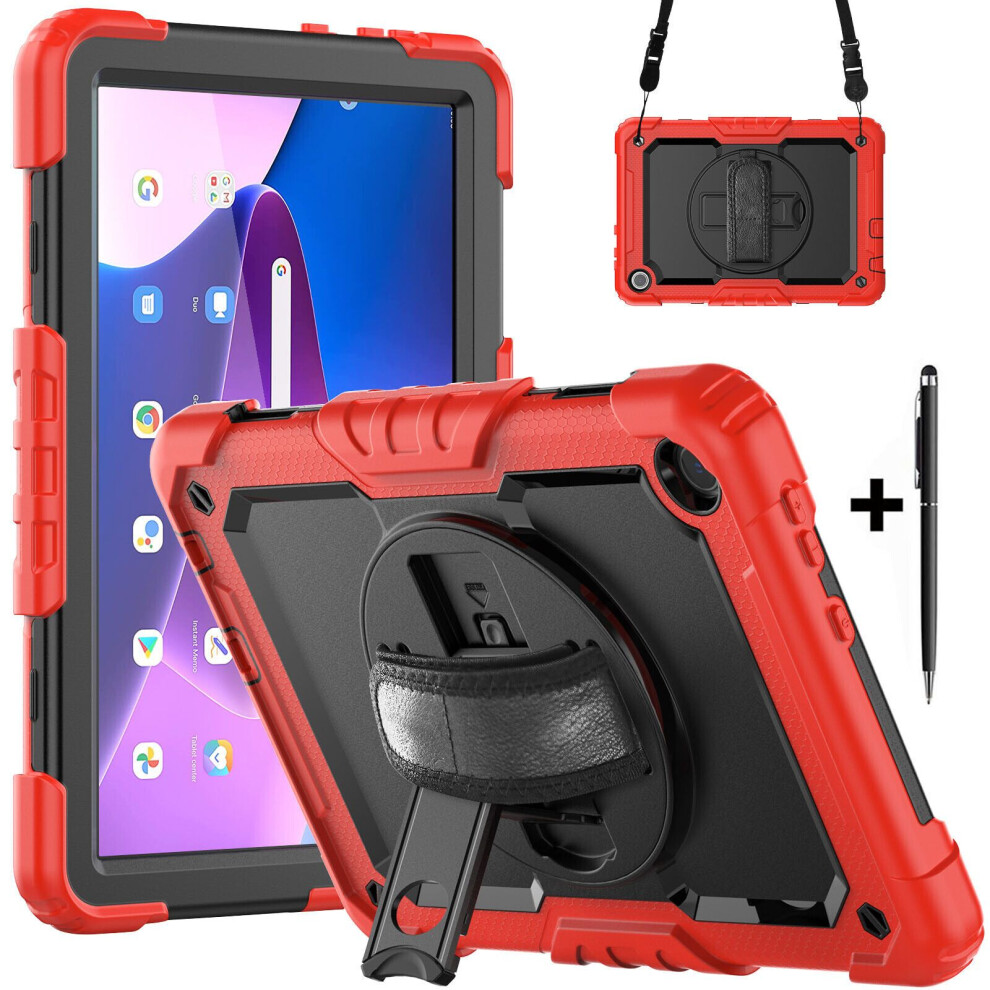 Case For Lenovo Tab M10 3Rd Gen 10.1 Inch 2022 Tb328fu Tb328xu With Screen Protector | Full Body Shockproof Protective Cover With Pen Holder Stand Han 609808373813