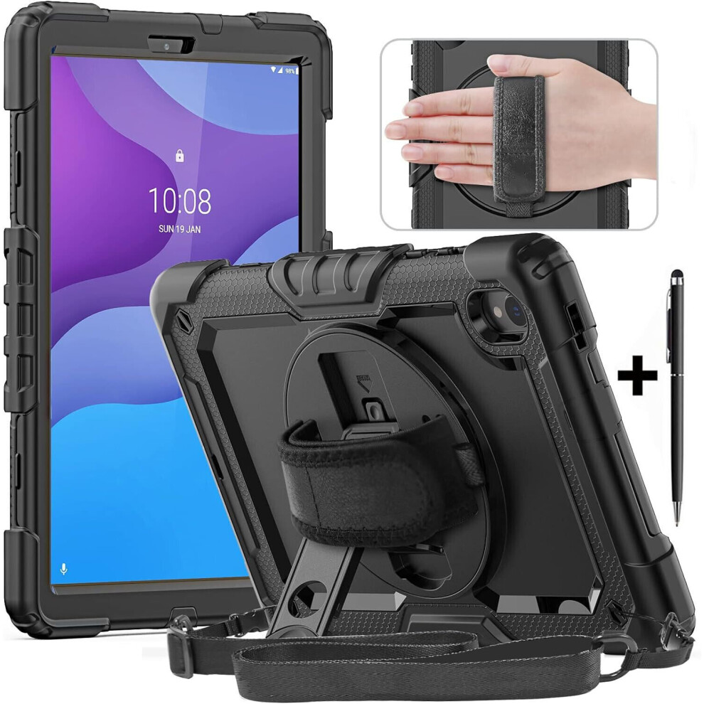 Case For Lenovo Tab M10 Hd 2Nd Generation 10.1 Inch 2020 Tb-X306f Tb-X306x With Screen Protector | Full Body Shockproof Protective Cover With Pen Hold 609808373820