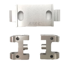 (Silver) Metal Upper Swing Arm Set DIY Parts for WPL D12 1/10 RC Truck Car Accessories