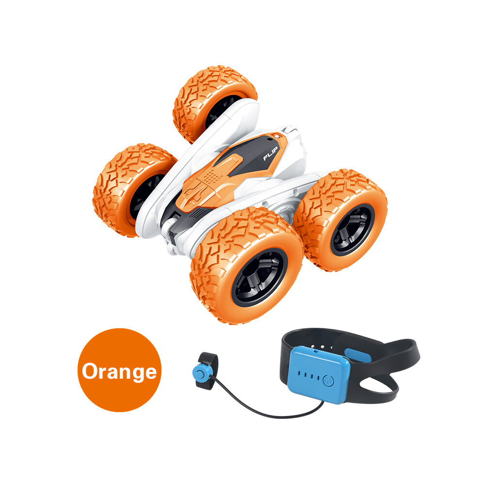 (Orange) Deformation Buggy Car Gesture Remote Control 2.4G 4Ch Stunt Drift Crawler Tumbler 360 Degree Flip Rc Car Toys For Kids Orange 110691685698