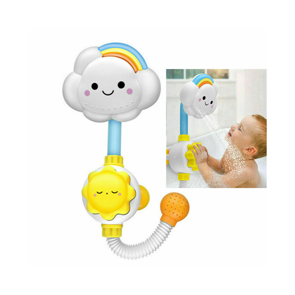Baby Bath Shower Toy Spray Cloud Rainbow Water Squirt Sprinkler Faucet for Toddlers Kids