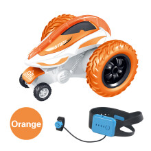 (Orange) 2.4G Wireless Remote Control 4CH Stunt Drift 360o Rotating Flip Kids RC Car Toys