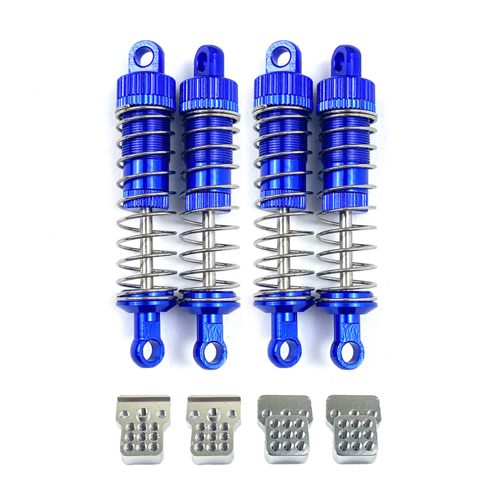(Blue) 4Pcs Metal Shock Absorber W/ Extender Kits For Mn D90 D91 Mn45 Mn99 Mn99s Rc Car Blue 110691696649