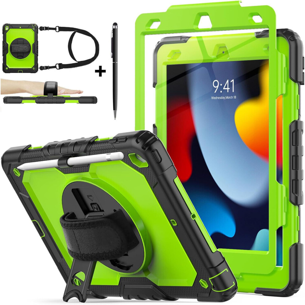 Photos - Other for Computer Protecvtive Case for iPad 10.2 inch  2020 2019 Full Body Shockproof Cover with Screen Protector Pencil Holder Stand Hand 2021