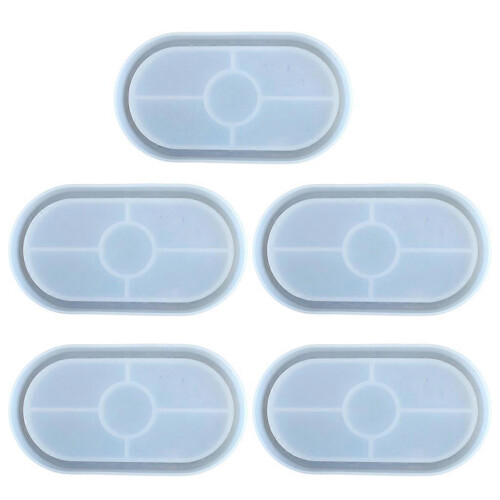Stereo Coasters Shape Silicone Mold Coasters Shaped Molds Casting Mold 3D Coasters Epoxy Resin Casting Mold Clay Molds Multicolor