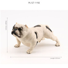 (PL127-1192) Simulation Wild Animal Model Bully Pitbull Dog Decoration Toy Collection for Children