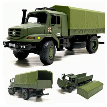 1:36 Alloy Military Transport Truck Model Off-road Car Collection Ornaments Kids Toy