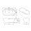 Voda Design Dublin 1500mm Freestanding Double Ended Bath White Waste 2