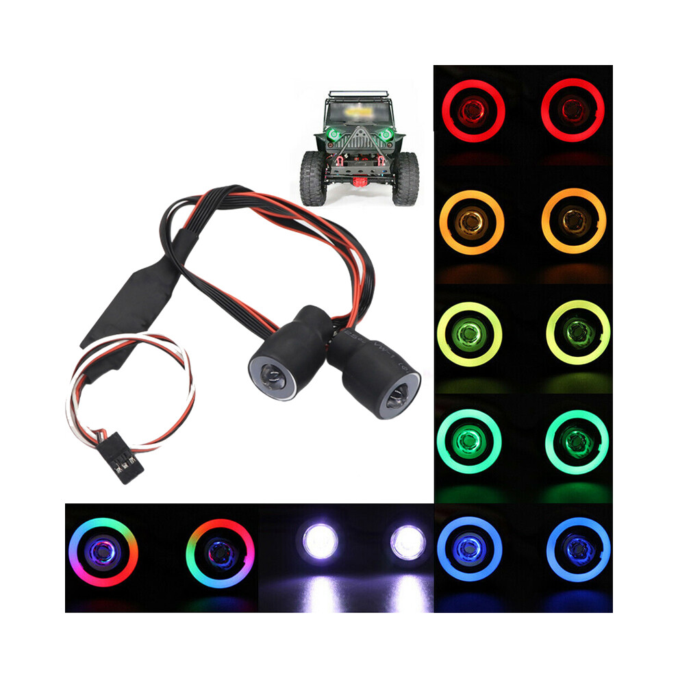 17Mm 2Led Lights Headlight For 1/10 Rc Rock Crawler Axial Scx10 I Ii Iii D90 Trx4 110691697394