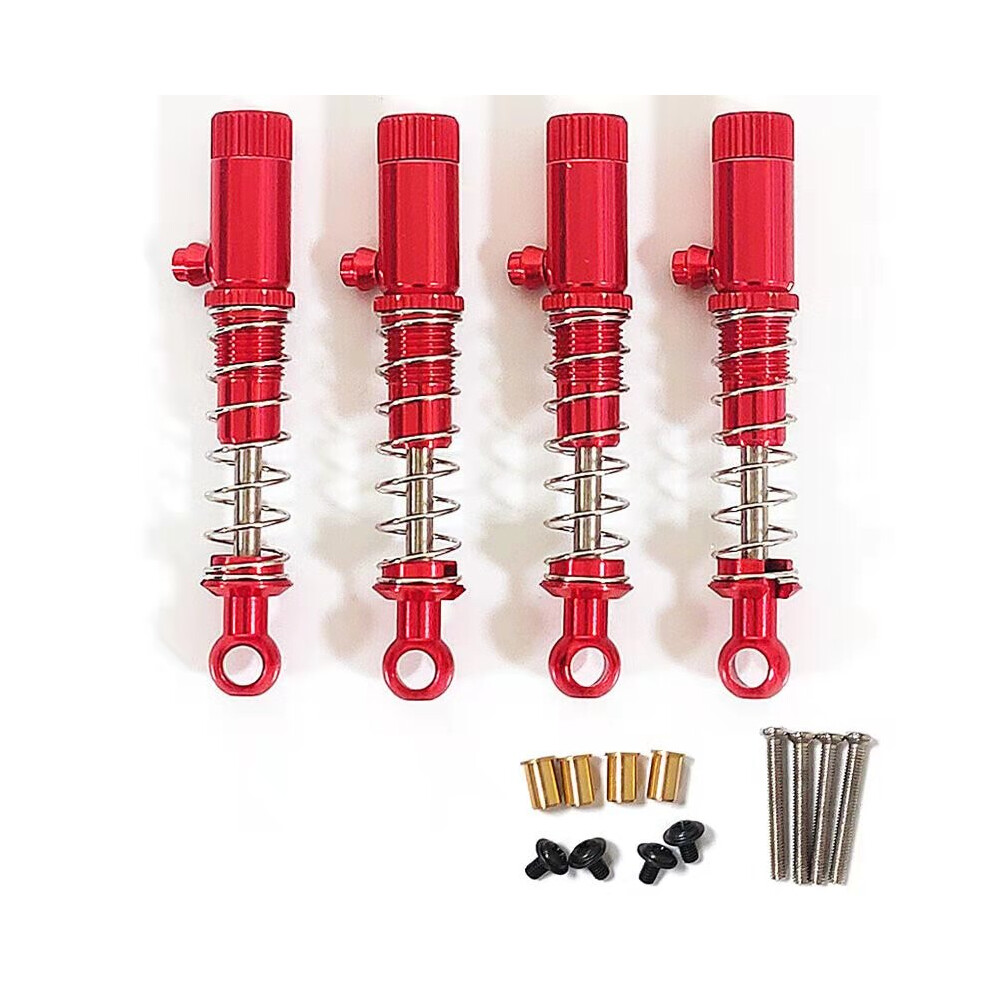 (Red) 4Pcs Metal Shock Absorber Damper For Wpl C14 C24 C34 C44 Mn D91 Mn45 Mn99 Rc Car Red 110691697196