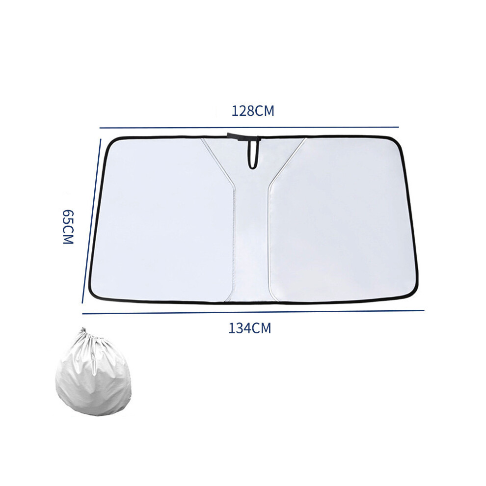 (Small Size) Foldable Car Shield Cover Visor - Uv Block For Front & Rear Windshield Sun Shade 113121313246