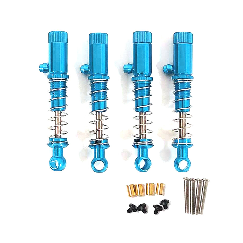 (Blue) 4Pcs Metal Shock Absorber Damper For Wpl C14 C24 C34 C44 Mn D91 Mn45 Mn99 Rc Car Blue 110691697202