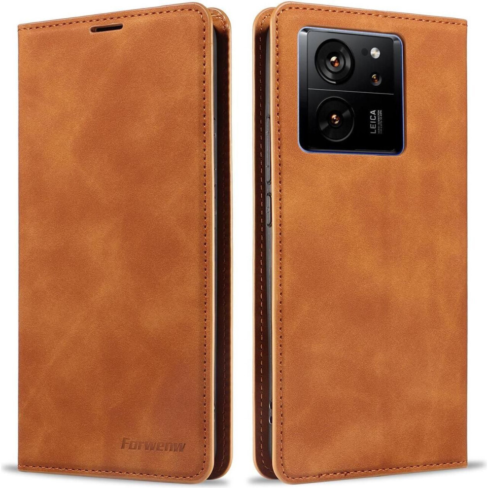 Case For Xiaomi 13T / 13T Pro 5G Premium Pu Leather Phone Cover With Card Holder Stand, Shockproof Flip Wallet Cover 609808388923