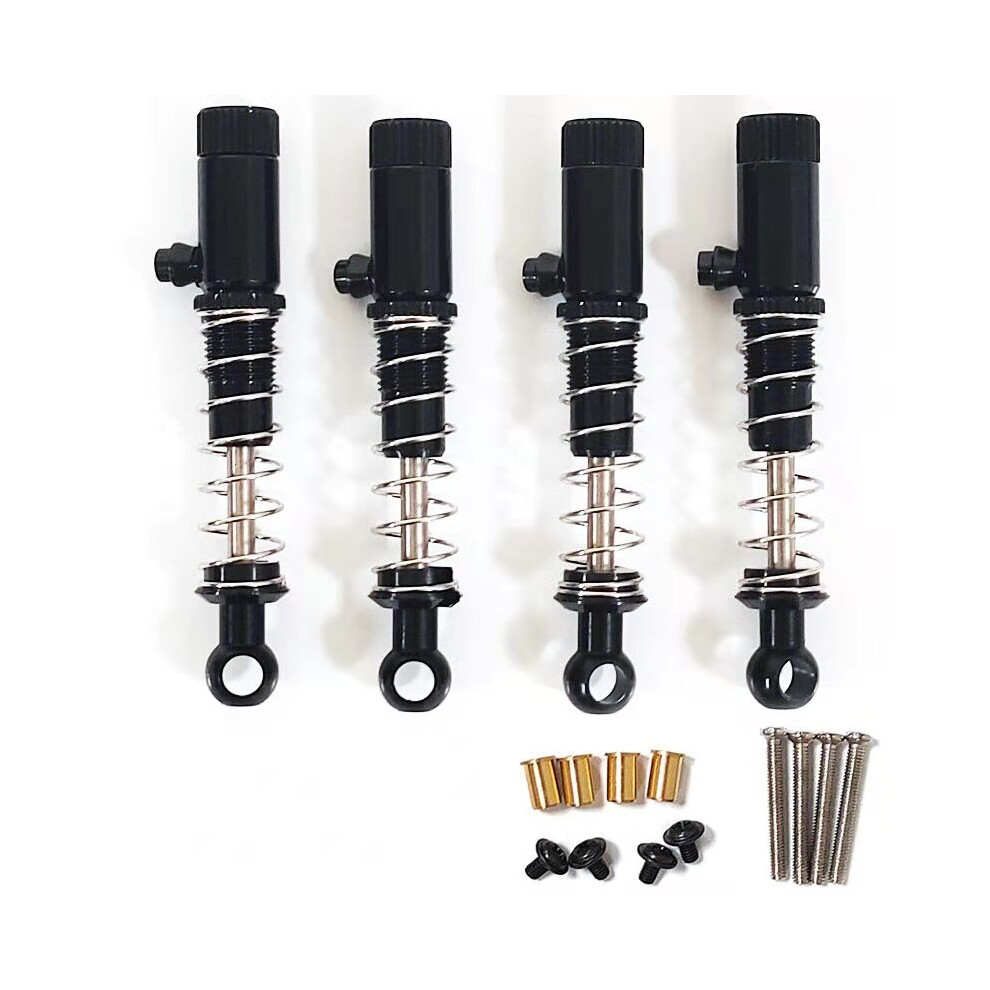 (Black) 4Pcs Metal Shock Absorber Damper For Wpl C14 C24 C34 C44 Mn D91 Mn45 Mn99 Rc Car Black 110691697226